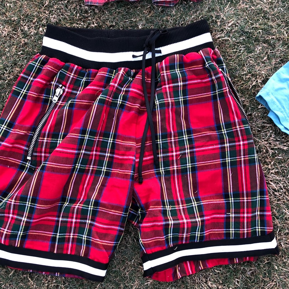 MNML la shorts plaid basket ball shorts